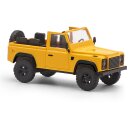 Busch 54392 Land Rover Defender 90 offen,1983, gelb...