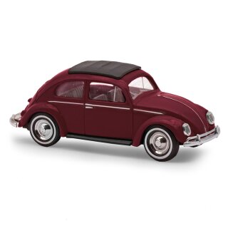 Busch 52991 VW Käfer m. Ovalfenster, Weinrot, 1955 Maßstab 1:87