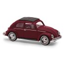 Busch 52991 VW Käfer m. Ovalfenster, Weinrot, 1955...