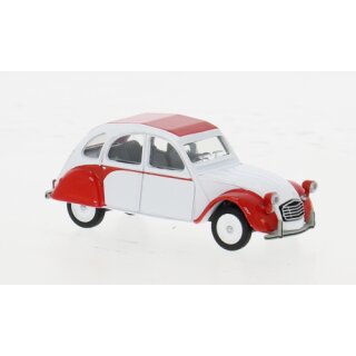 Schuco 452037200 Citroen 2 CV, weiß/rot  Maßstab 1:64