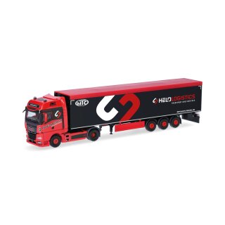 Herpa 319324 MAN TGX GX Schubboden-Sattelzug, Helo-Logistik Maßstab 1:87