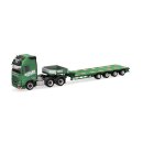 Herpa 319492 Volvo FH GL XL 2020 Semitieflade-Sattelzug,...