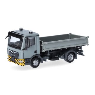 Herpa 319577 MAN TGL CC 3-Seiten-Kipper grau/gelb Maßstab 1:87