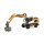 Herpa 319997 Liebherr Mobilbagger A920 (mit drei Anbaugeräten) Maßstab 1:87