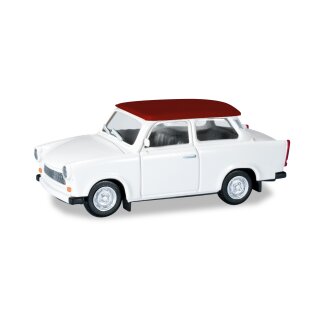 Herpa 020763-007 Trabant 601 Limousine, weiß/rot Maßstab 1:87