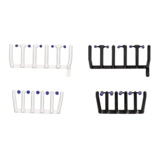 Herpa 054836 Zubehör: 80 Signallichter blautransparent mit schwarzen und weißen Sockeln, je 20x groß und klein Maßstab 1:87