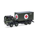 Herpa 747219 Iveco Trakker 8x8 mit 20 ft. Container,...