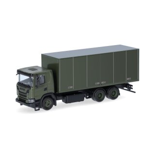 Herpa 747226 Scania XT17 Koffer-LKW 3achs, Schwedische Armee Maßstab 1:87