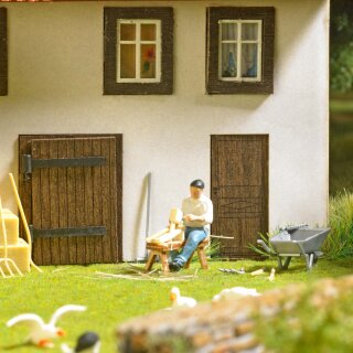 Busch 79855 Aktion-Set: Holzschnitzer Spur H0