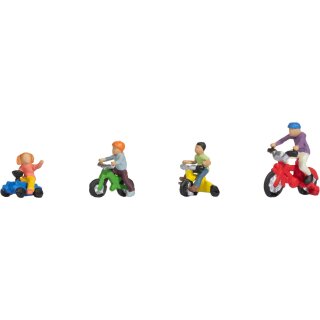Noch 15908 Kinder auf Kinderfahrrädern Spur H0