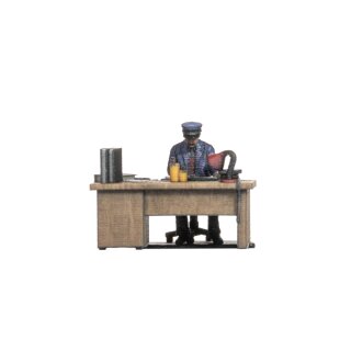 Noch 10220 Bahnbeamter am Schreibtisch, 3D-Druck Spur H0