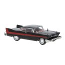 Brekina 19682 Plymouth Fury, schwarz/rot  Maßstab 1:87