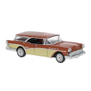 Brekina 18179 Buick Century Caballero, beige/orange  Maßstab: 1:87