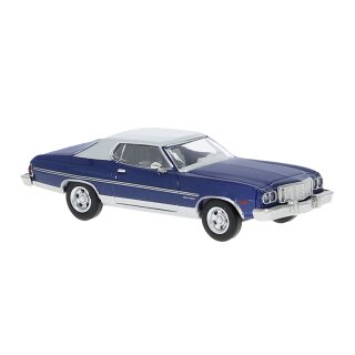 Brekina 19731 Ford Gran Torino blau/lichtgrau Maßstab 1:87