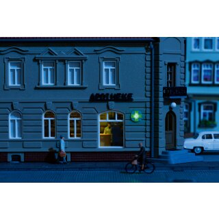 Auhagen  58109 LED-Beleuchtung Apothekenkreuz, grün Spur TT