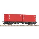 Piko 47727 Spur TT Containertragwagen 2 x 20 DSR, DR Ep. IV