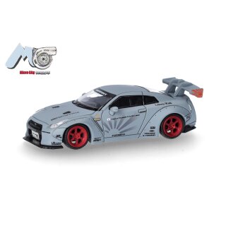Herpa 87MC000008 MicroCity: Nissan GTR 35, grau (2007-2012) Maßstab 1:87