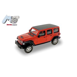 Herpa 87MC000011 MicroCity: Jeep Wrangler, rot (ab 2017) Maßstab 1:87