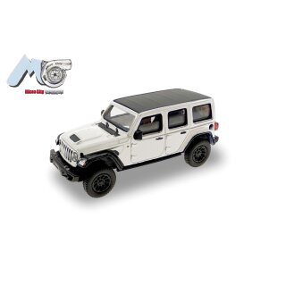 Herpa 87MC000012 MicroCity: Jeep Wrangler, weiß (ab 2017) Maßstab 1:87