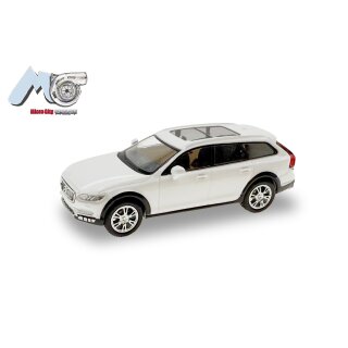 Herpa 87MC000020 MicroCity: Volvo V90, weiß (ab 2017) Maßstab 1:87