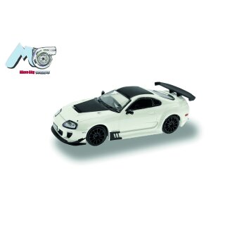 Herpa 87MC000029 MicroCity: Toyota Supra, weiß (1993-2002) Maßstab 1:87