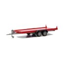 Herpa 052450-004 PKW-Transportanhänger 2achs, rot...