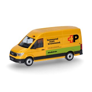 Herpa 098571 MAN eTGE Kasten Hochdach, Schweizerische Post AG (CH) Maßstab 1:87