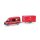 Herpa 098618 Mercedes-Benz Sprinter 18 Halbbus Hochdach mit Tandemhänger, Colonia  Maßstab 1:87