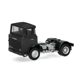 Herpa 318976-002 Scania 111 Zugmaschine 2achs, schwarz Maßstab 1:87