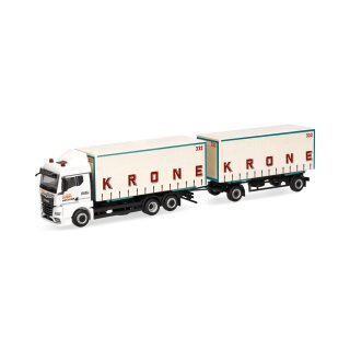 Herpa 319652 MAN TGX GM Wechselgardinenplanen-Hängerzug, Circus Krone Maßstab 1:87