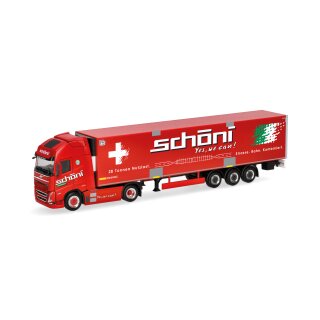 Herpa 319706 Volvo FH GL XL 2020 Electric Kühlkoffer-Sattelzug, Schöni (CH) Maßstab 1:87