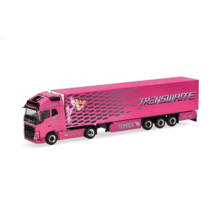 Herpa 319836 Volvo FH GL XL 2020 Kühlkoffer-Sattelzug, Transwhite (Portugal)  Maßstab 1:87
