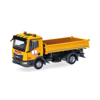 Herpa 319867 MAN TGL CC 3-Seiten-Kipper 2achs, Max Bögl  Maßstab 1:87