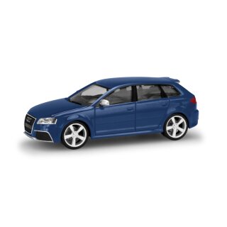 Herpa  034876-003 Audi RS3 Sportback, sepangblau perleffekt  Maßstab 1:87