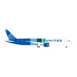 Herpa 538565 United Airlines Boeing 787-9 Dreamliner, The Future is SAF - N24988  Maßstab 1:500