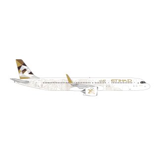 Herpa 538473 Etihad Airways Airbus A321neo - 20th anniversary - A6-AEN Maßstab 1:500