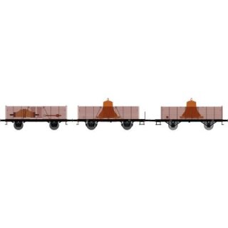 Hädl 115514-01 Offene Güterwagen mit beladen mit Glocken, DR, Ep.IV Spur TT