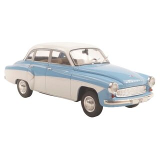 WhiteBox WB124242  Wartburg 312, hellblau/weiss, 1965  Maßstab: 1:24