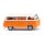Wiking 031802 VW T2b Bus - orange/weiß Maßstab 1:87