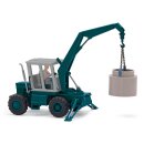Busch 54405 TIH 445 Schlepper mit Fahrer und Betonrohr,...