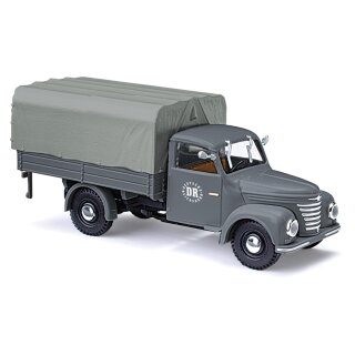Busch 52362 Framo V901/2 Pritsche/Plane, Deutsche Reichsbahn, Grau Maßstab 1:87