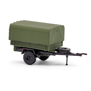Busch 53613 HL 10.00 Anhänger NVA Pritschenwagen, Bj. 1966  Maßstab 1:87