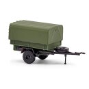 Busch 53613 HL 10.00 Anhänger NVA Pritschenwagen,...