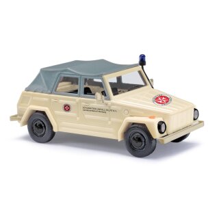 Busch 52731 VW 181 Kurierwagen, Johanniter Hamburg Maßstab 1:87