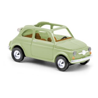 Busch 48781 Fiat 500 Cabriolimousine, grün, 1965  Maßstab 1:87