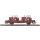 Busch 31514 Flachwagen Ks 3300 mit Rungen, mit 2 ZT 300, DR, Ep.IV Spur TT