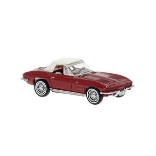 Brekina 18026 Chevrolet Corvette C2 Cabrio, rot geschlossen Maßstab: 1:87