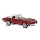 Brekina 18026 Chevrolet Corvette C2 Cabrio, rot...