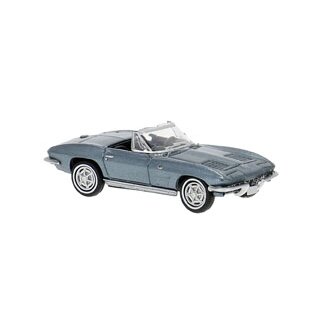 Brekina 18027 Chevrolet Corvette C2 Cabrio, türkis met. offen Maßstab: 1:87
