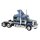 Brekina 85718 Peterbilt 359 Zugmaschine blau/schwarz Maßstab 1:87